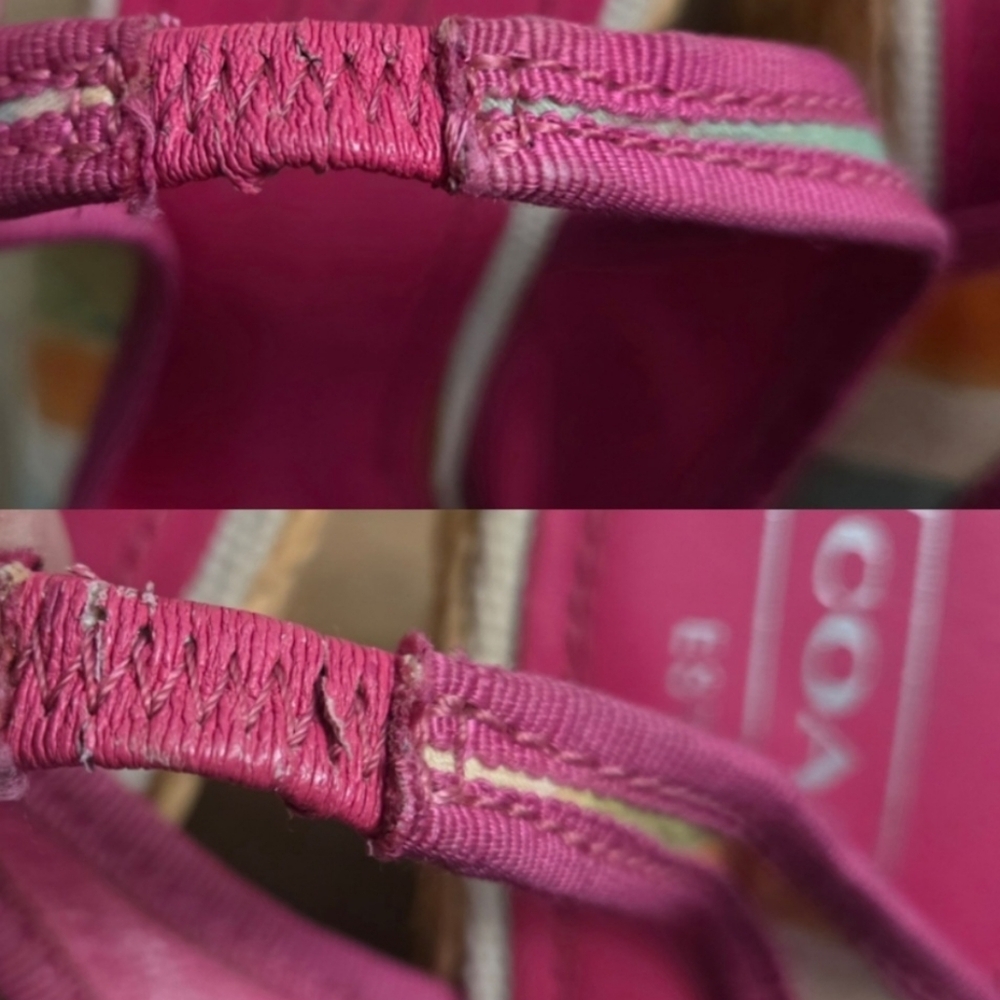 Coach Multicolor 'Grace' Espadrille Platform Wedges - Picture 11 of 12